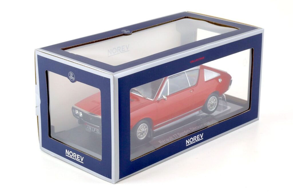 Norev 1/18 – Renault 17 Gordini Découvrable 1975 – Rouge – Diecast – Occasion