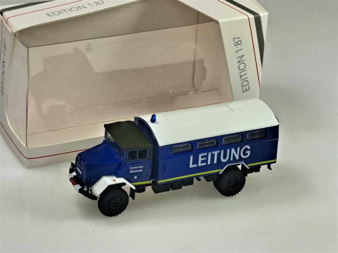 MAN 630 L21AE 1958-1972 THW (Technisches Hilfswerk) Leitung Blue