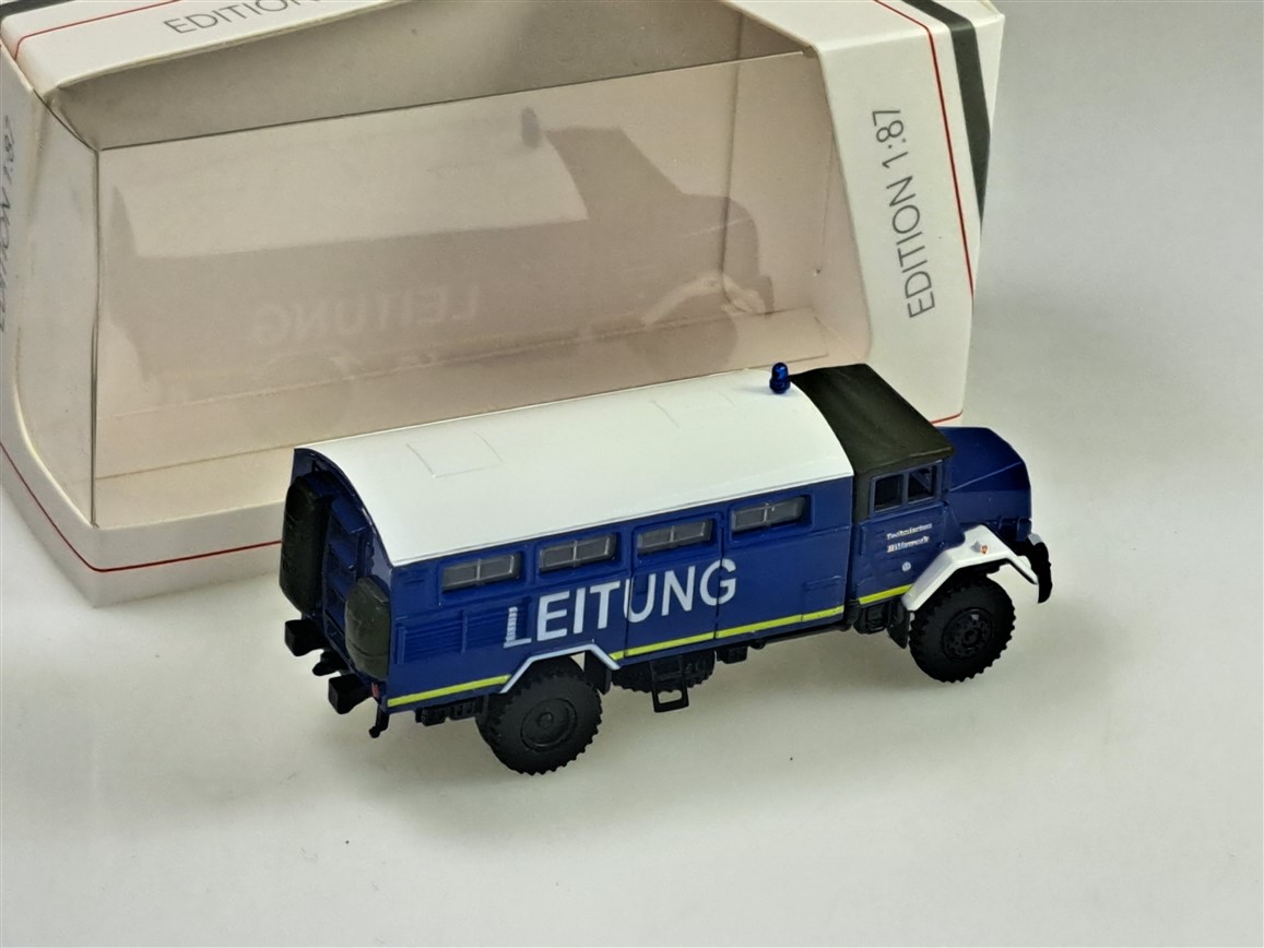 MAN 630 L21AE 1958-1972 THW (Technisches Hilfswerk) Leitung Blue - obrazek 2