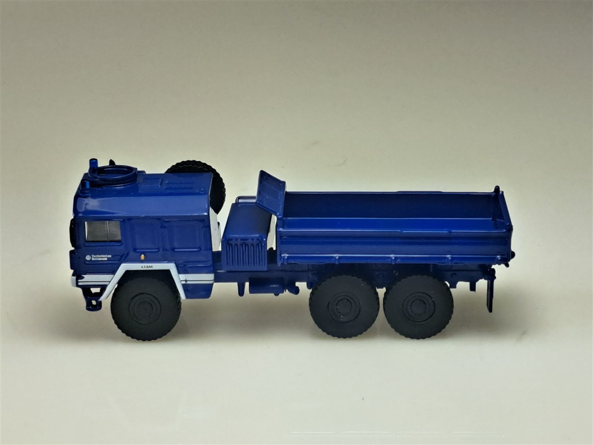 MAN Kat1 3axle dumper 1976-1981 THW (Technisches Hilfswerk) Blue - obrazek 5