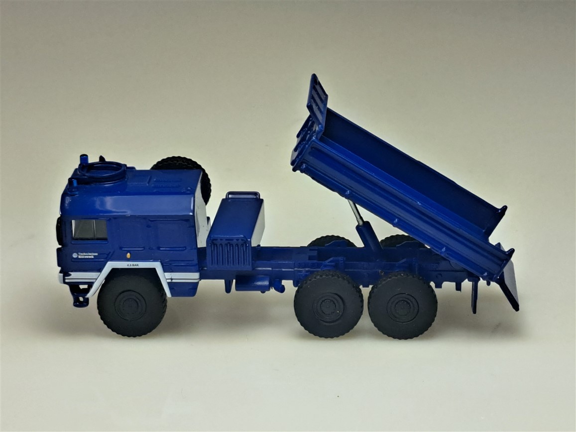 MAN Kat1 3axle dumper 1976-1981 THW (Technisches Hilfswerk) Blue - obrazek 6