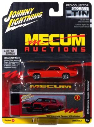 1970 MERCURY COUGAR ELIMINATOR Competition Orange - Mecum Auctions + Pro Collector Storage Tin