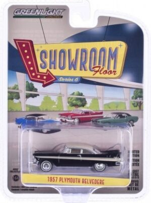 1957 PLYMOUTH BELVEDERE Jet Black/Sand Dune White