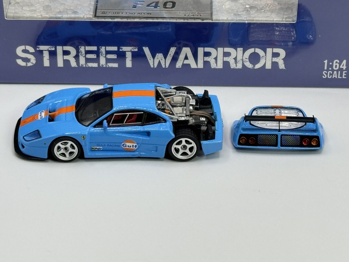 FERRARI F40 "Gulf" Blue/orange - obrazek 5