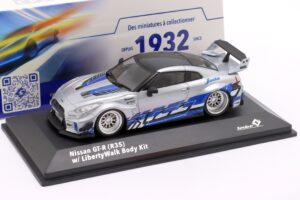 NISSAN SKYLINE GT-R (R34) Liberty Walk Body Kit 2020 Silver/Blue
