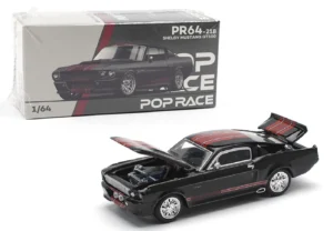 SHELBY FORD MUSTANG GT500 Dark chrome/red