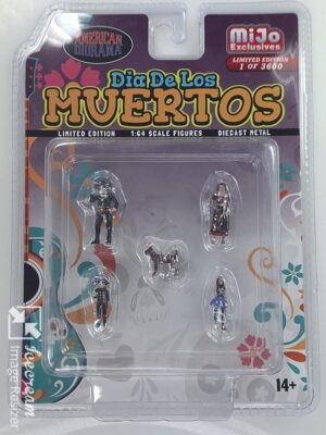 Zestaw figurek Dia de Los Muertos - 5 pcs Set