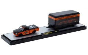 1992 CHEVROLET C1500 SS454 + 1985 CHEVROLET CAMARO IROC-Z Black/orange