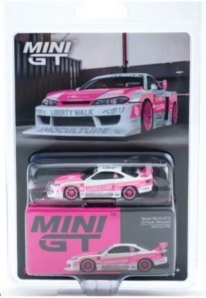 NISSAN SILVIA (S15) LB-SUPER SILHOUETTE AMOCULTURE 2026 White/Pink - Blister